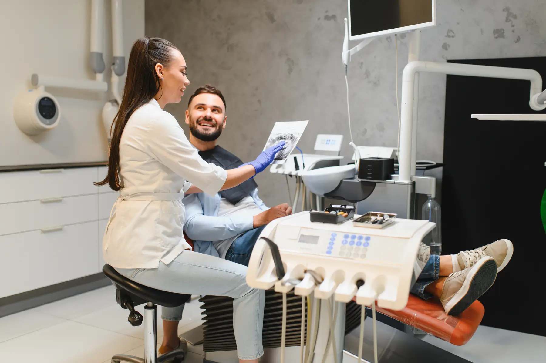 The reception area at Terrell Hills Dental in San Antonio